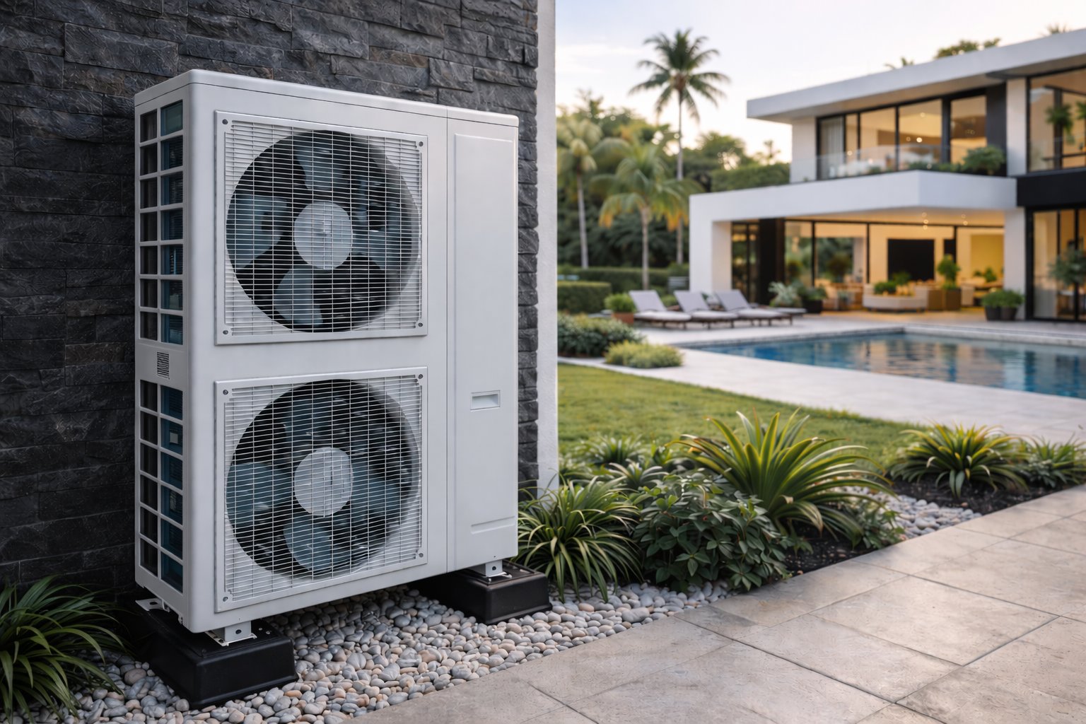 Pompe à chaleur villa Medkumo